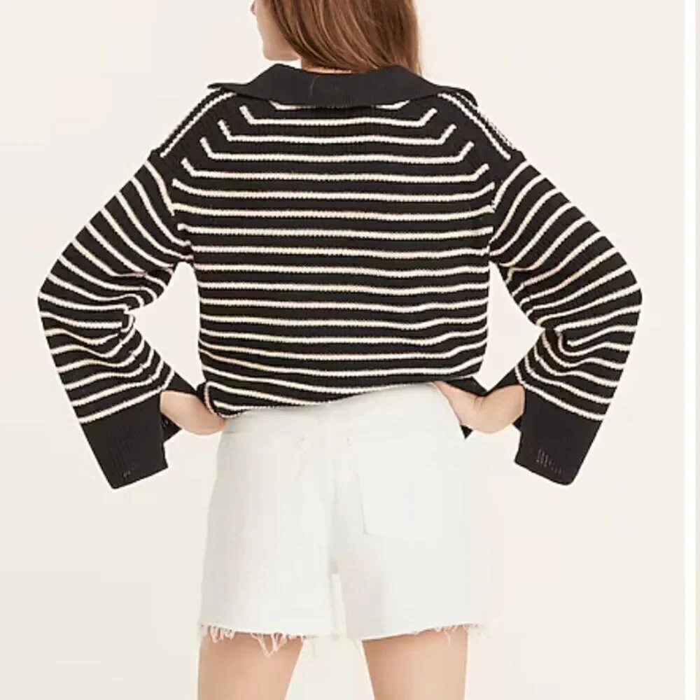 J. Crew White High-rise denim cut off shorts size 31 NWT
